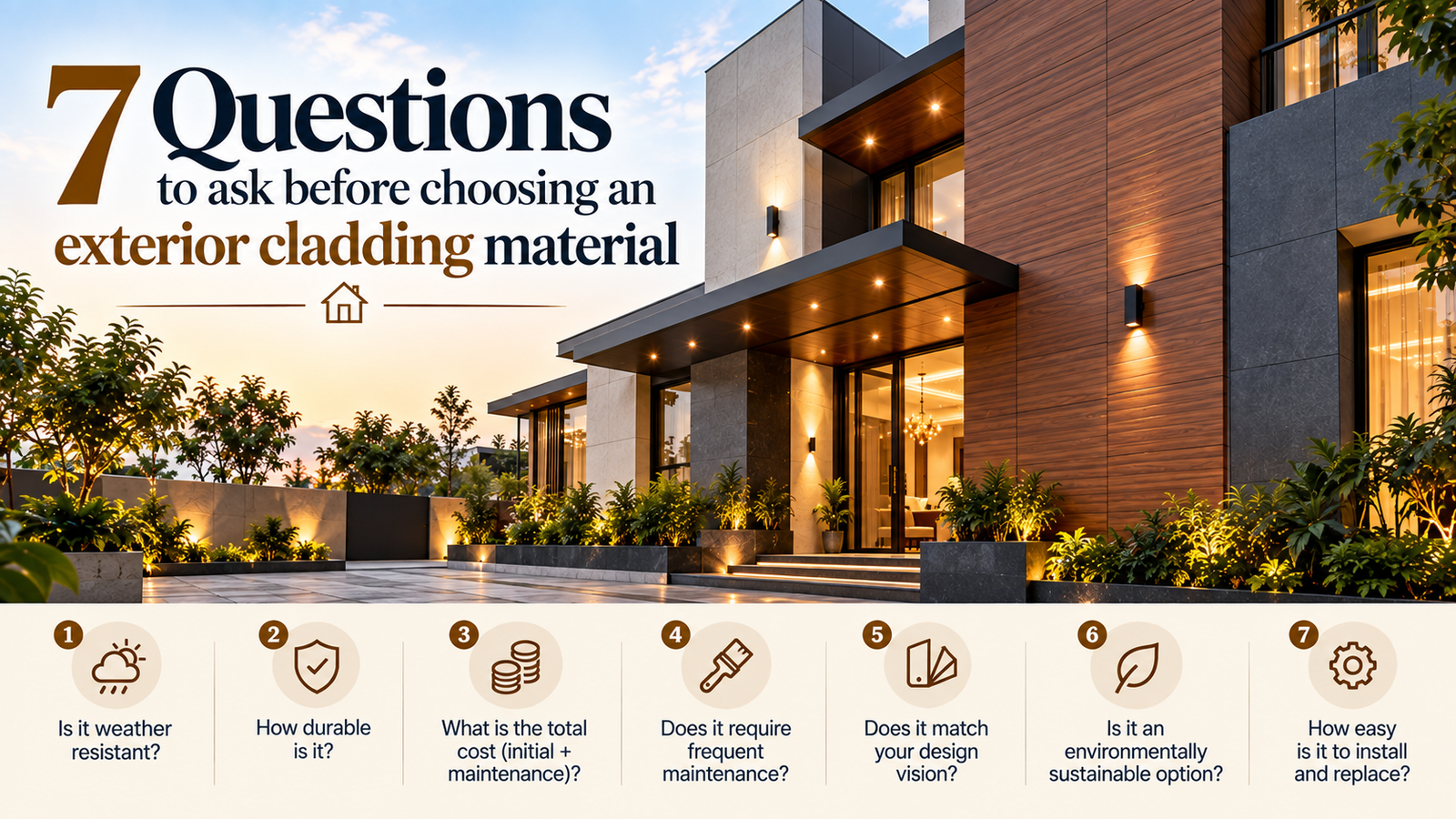 7 questions to ask before choosing an exterior cladding material