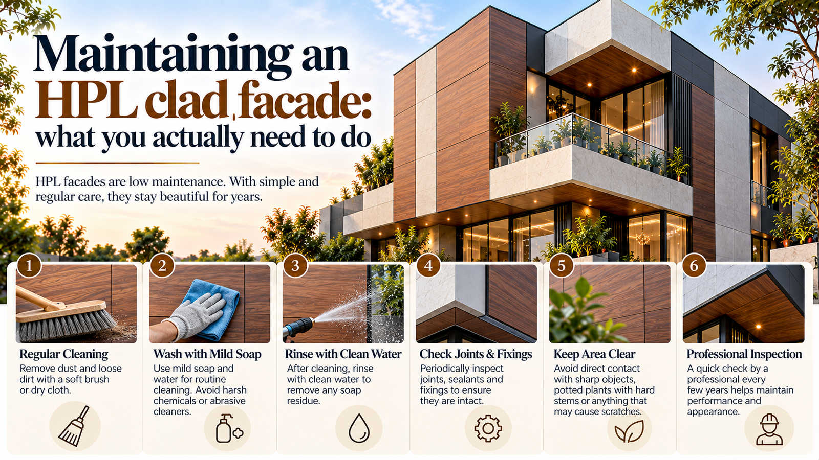 Maintaining an HPclad facade what you actually need to do