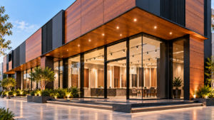 Exterior HPL for Commercial Showrooms