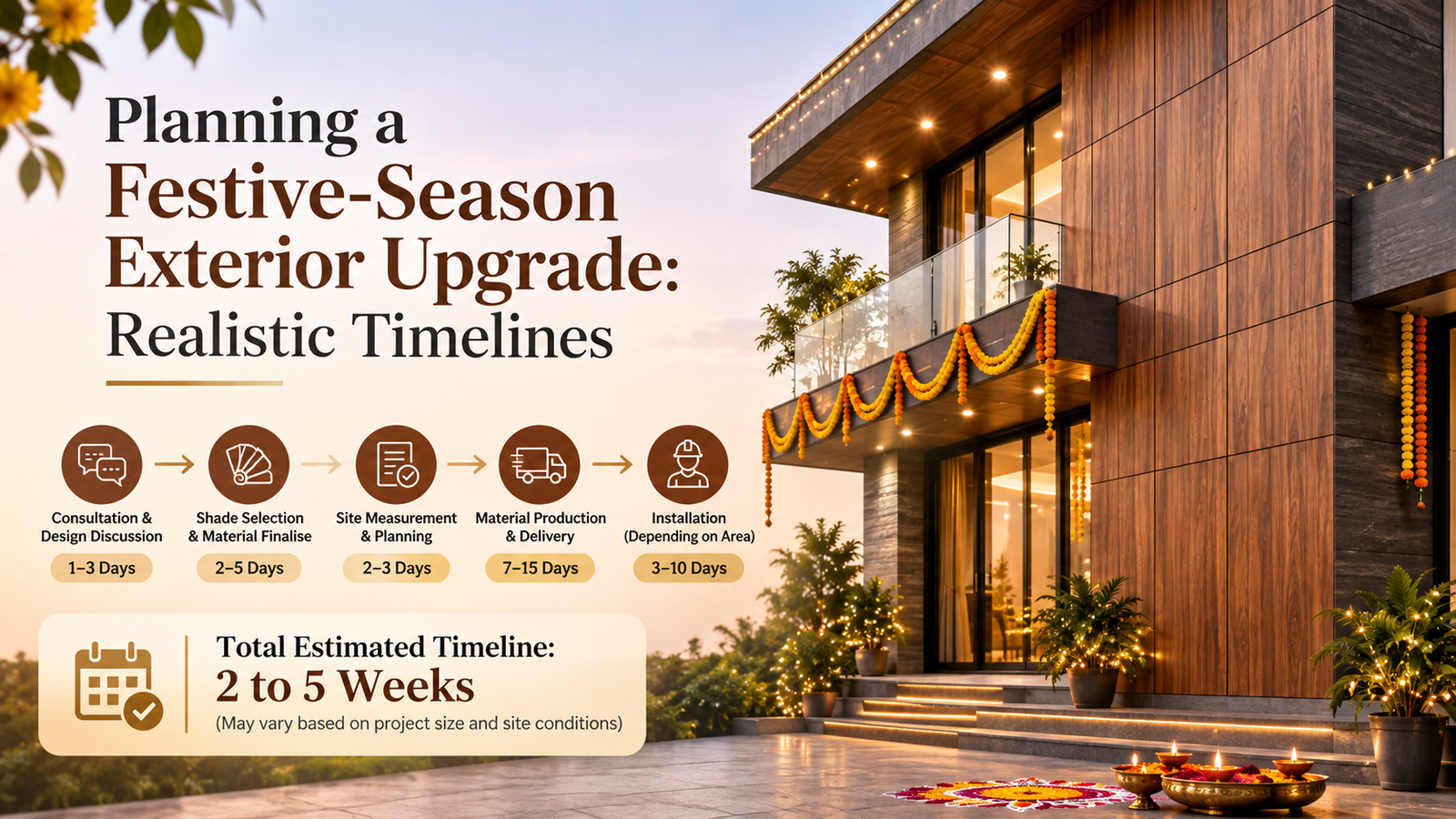 Planning a Festive-Season Exterior Upgrade: Realistic Timelines