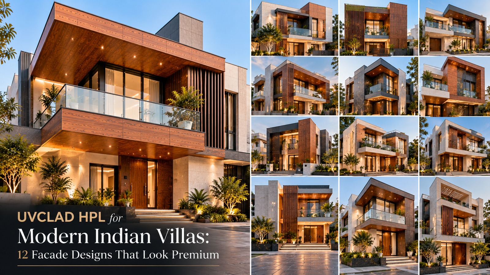 UVCLAD HPL for Modern Indian Villas